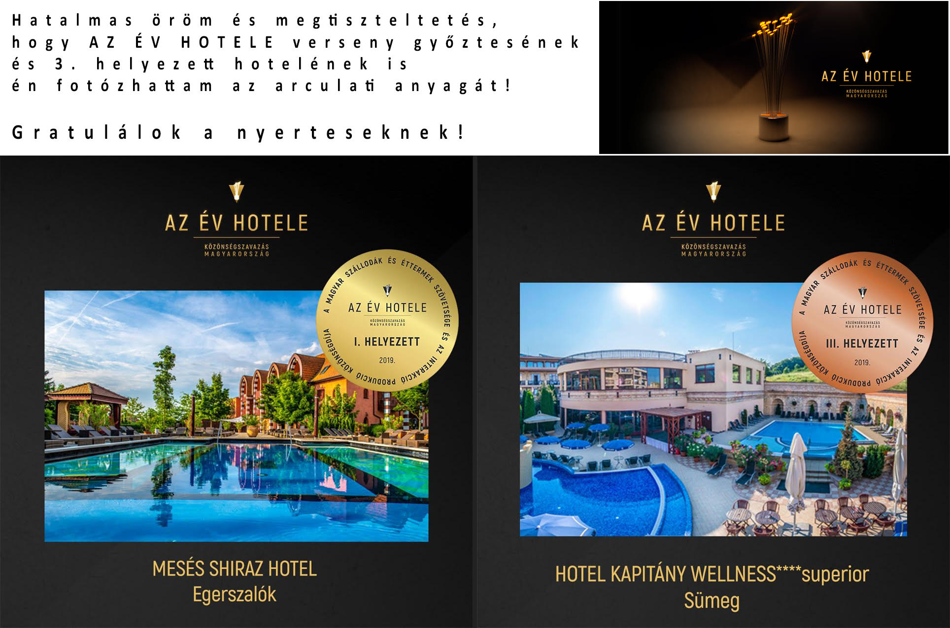 Partnereink, év hotele verseny díjazottjai